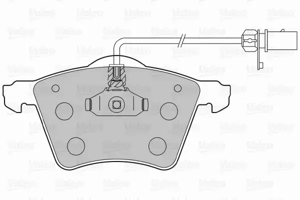 VALEO KLOCKI HAMULCOWE 598801 