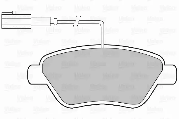 VALEO KLOCKI HAMULCOWE 598670 