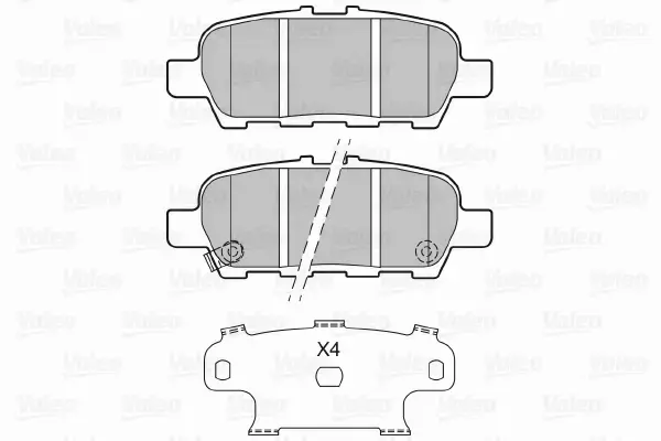 VALEO KLOCKI HAMULCOWE 601148 