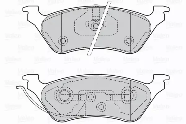 VALEO KLOCKI HAMULCOWE 302057 