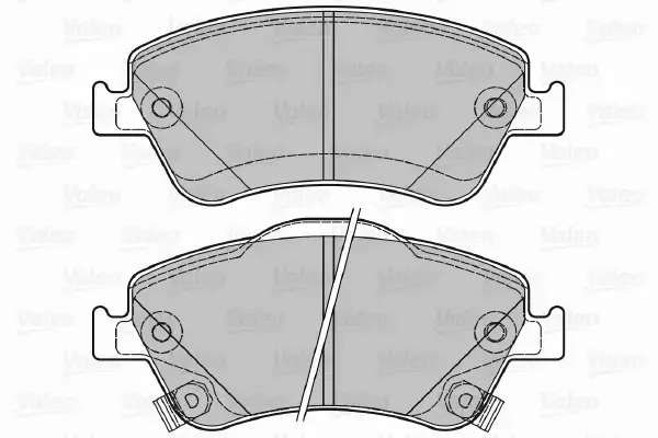 VALEO KLOCKI HAMULCOWE 601040 