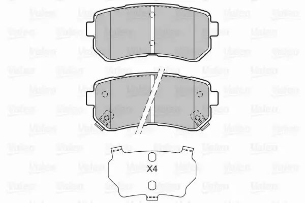 VALEO KLOCKI HAMULCOWE 601135 