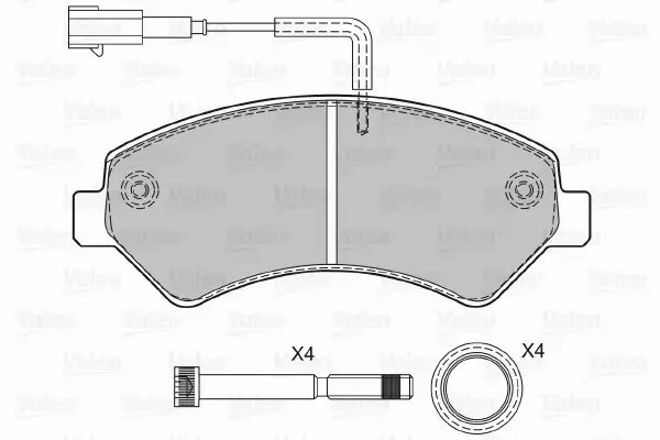 VALEO KLOCKI HAMULCOWE 601276 