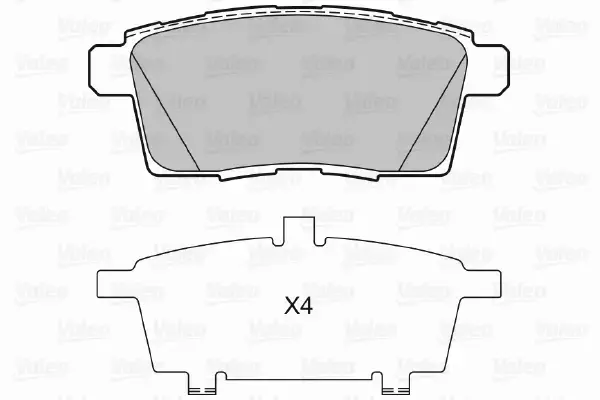 VALEO KLOCKI HAMULCOWE 601336 