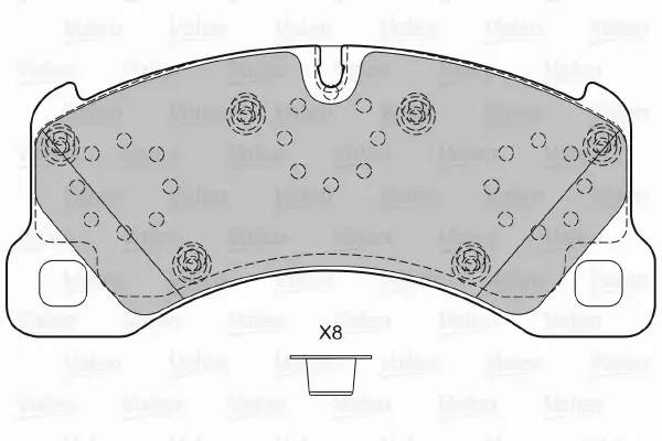 VALEO KLOCKI HAMULCOWE 601280 