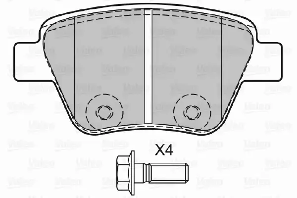 VALEO KLOCKI HAMULCOWE 601137 