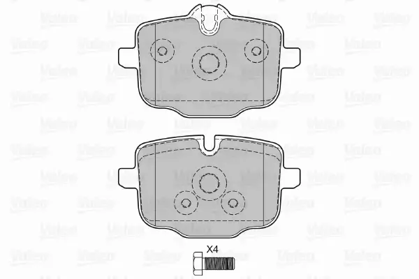 VALEO KLOCKI HAMULCOWE 601145 