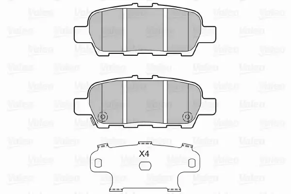 VALEO KLOCKI HAMULCOWE 601331 