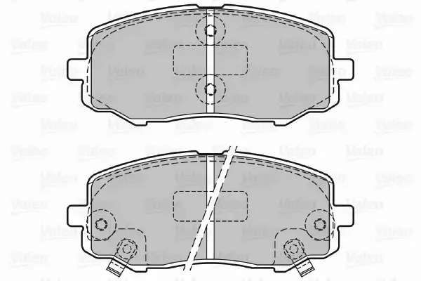 VALEO KLOCKI HAMULCOWE 601131 