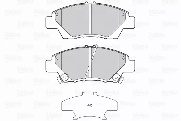 VALEO KLOCKI HAMULCOWE 302158 