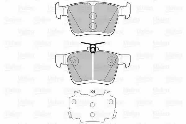 VALEO KLOCKI HAMULCOWE 601329 