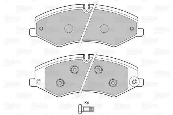 VALEO KLOCKI HAMULCOWE 601324 