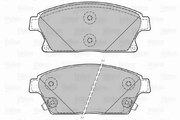 VALEO KLOCKI HAMULCOWE 601070 