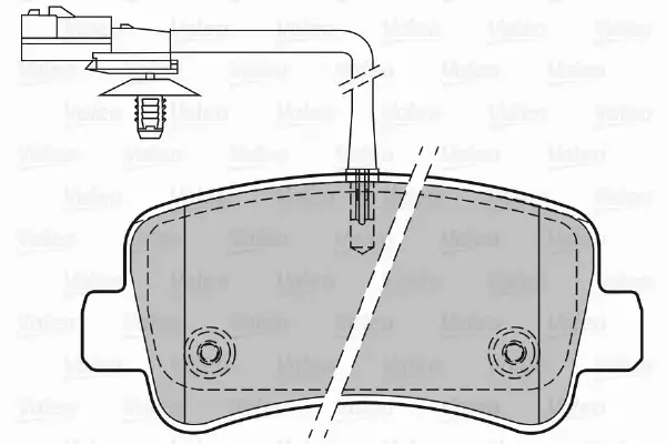 VALEO KLOCKI HAMULCOWE 601151 