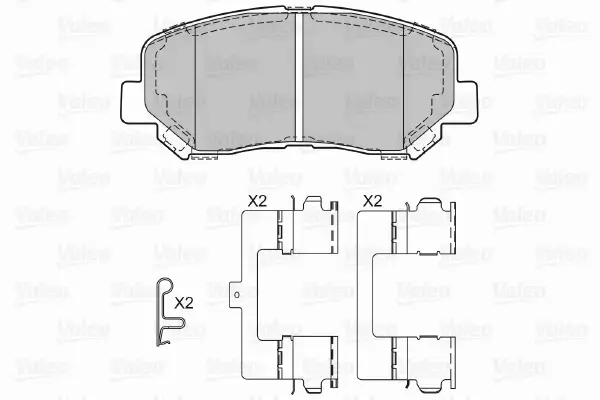 VALEO KLOCKI HAMULCOWE 601330 