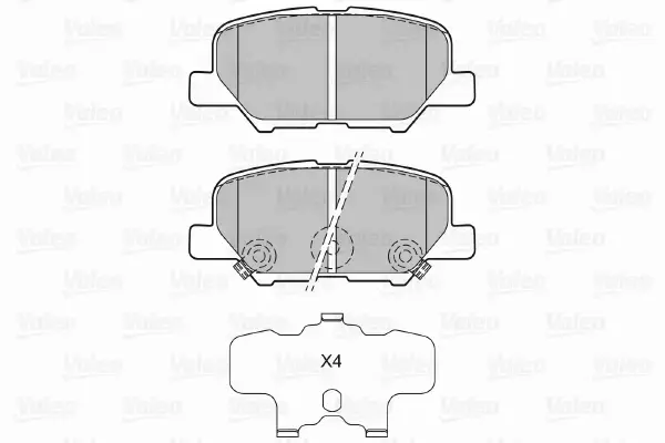 VALEO KLOCKI HAMULCOWE 601361 