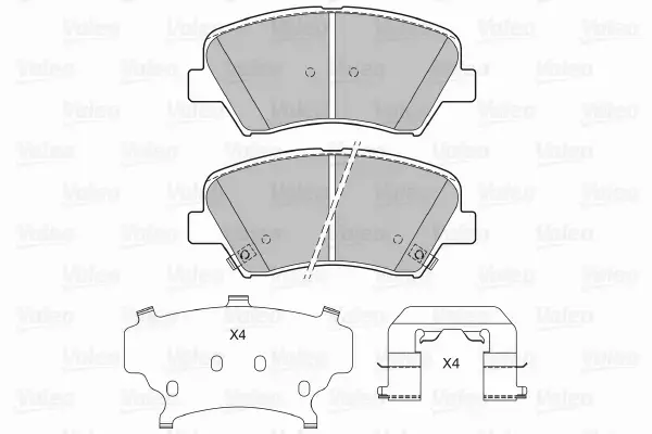 VALEO KLOCKI HAMULCOWE 601294 