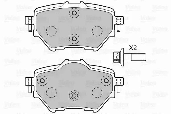 VALEO KLOCKI HAMULCOWE 601396 