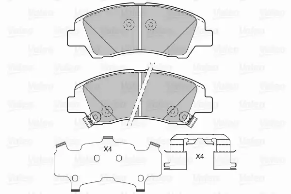 VALEO KLOCKI HAMULCOWE 601409 