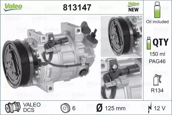 VALEO KOMPRESOR KLIMATYZACJI 813147 