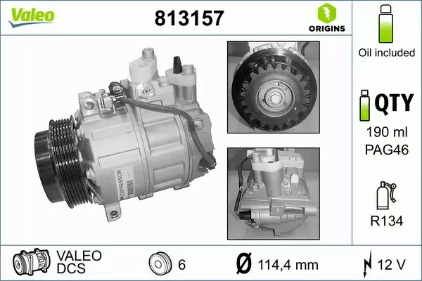 VALEO KOMPRESOR KLIMATYZACJI 813157 