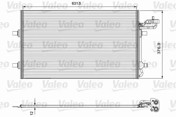 VALEO CHŁODNICA KLIMATYZACJI VOLVO C30 S40 II V50 