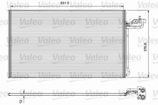 VALEO CHŁODNICA KLIMATYZACJI SKRAPLACZ 814325 