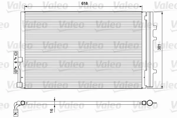 VALEO CHŁODNICA KLIMATYZACJI 814386 