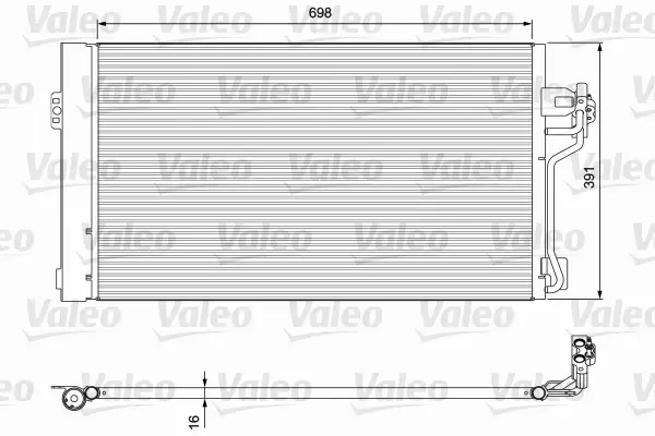 VALEO CHŁODNICA KLIMATYZACJI 814391 