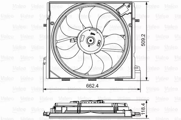 VALEO WENTYLATOR CHŁODNICY 696873 