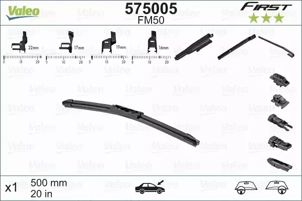 VALEO FIRST PIÓRO WYCIERACZKI FM50 500MM 575005 