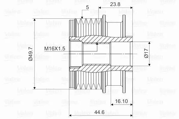 VALEO KOŁO PASOWE ALTERNATORA 588085 