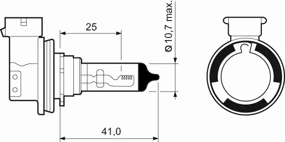 VALEO ŻARÓWKA H11 12V 55W LIFE 