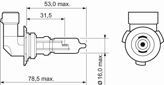 VALEO ŻARÓWKA HB3 12V 60W ESSENTIAL 