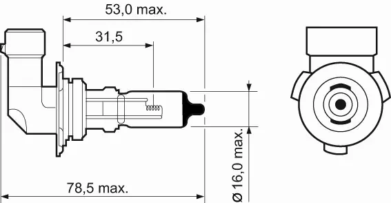 VALEO ŻARÓWKA HB4 12V 51W ESSENTIAL 