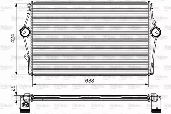 VALEO CHŁODNICA INTERCOOLER 818283 