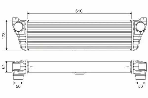 VALEO CHŁODNICA INTERCOOLER 818322 