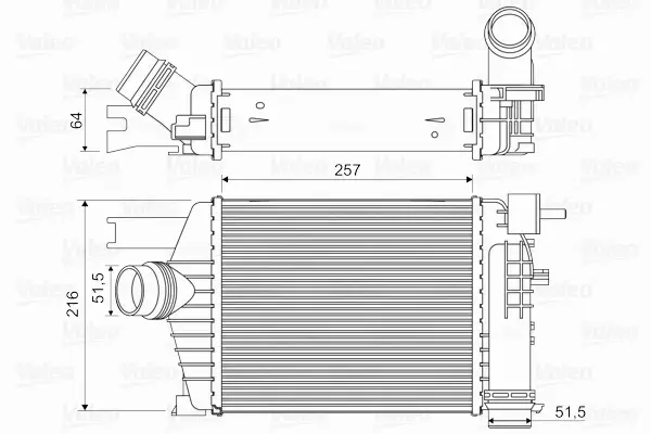 VALEO INTERCOOLER 818343 