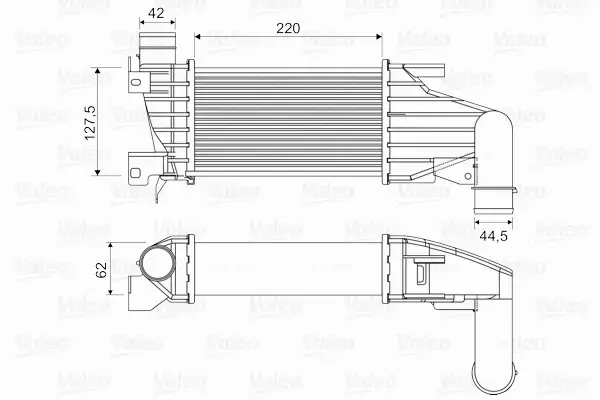 VALEO CHŁODNICA INTERCOOLER 818555 