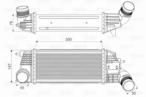 VALEO CHŁODNICA INTERCOOLER 818620 