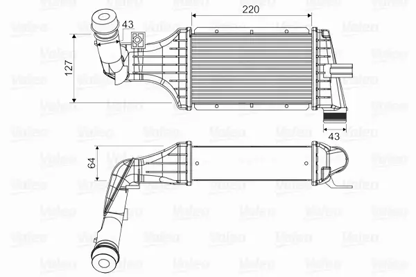 VALEO CHŁODNICA INTERCOOLER 818660 