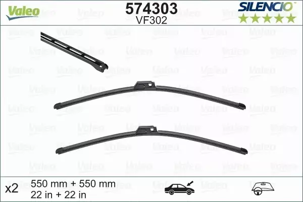 VALEO SILENCIO WYCIERACZKI P+T AUDI A4 B6 B7 AVANT 