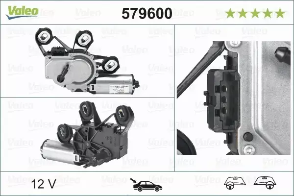 VALEO SILNIK WYCIERACZKI TYŁ MERCEDES C W203 S203 