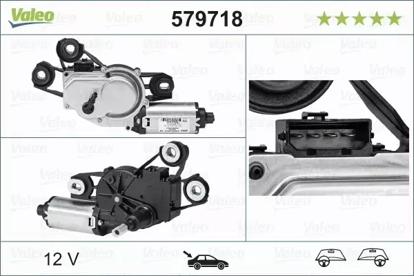 VALEO SILNIK WYCIERACZKI TYŁ SEAT EXEO ST KOMBI 