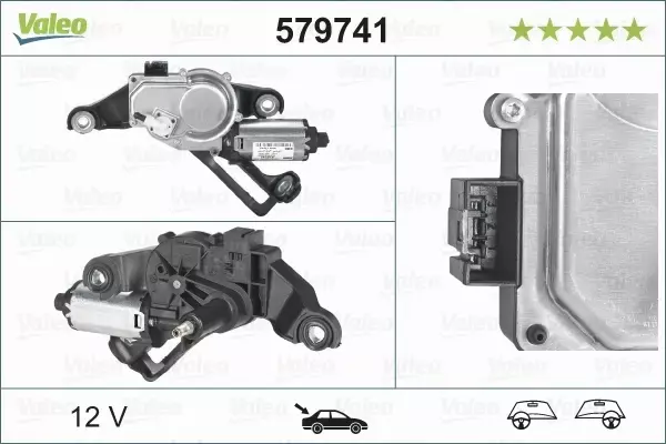 VALEO SILNIK WYCIERACZKI TYŁ BMW 1 E81 E87 