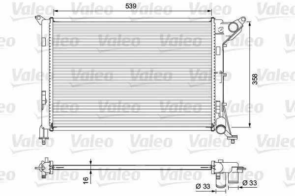 VALEO CHŁODNICA SILNIKA 701730 