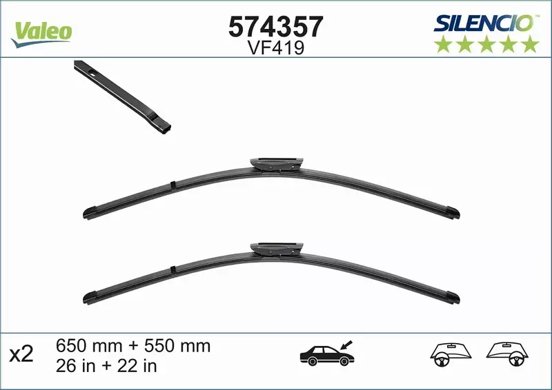 VALEO SILENCIO WYCIERACZKI P+T RENAULT SCENIC II 