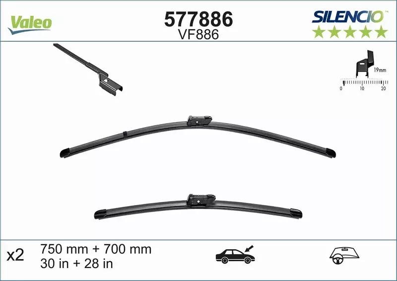 VALEO SILENCIO WYCIERACZKI P+T RENAULT ESPACE V 