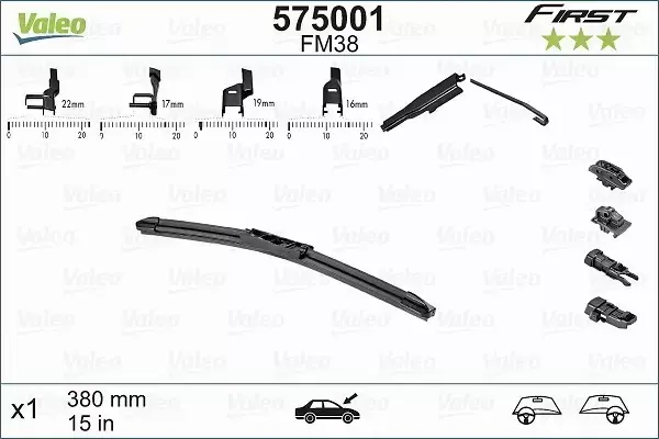 VALEO FIRST WYCIERACZKI FIAT LINEA OD 2007 