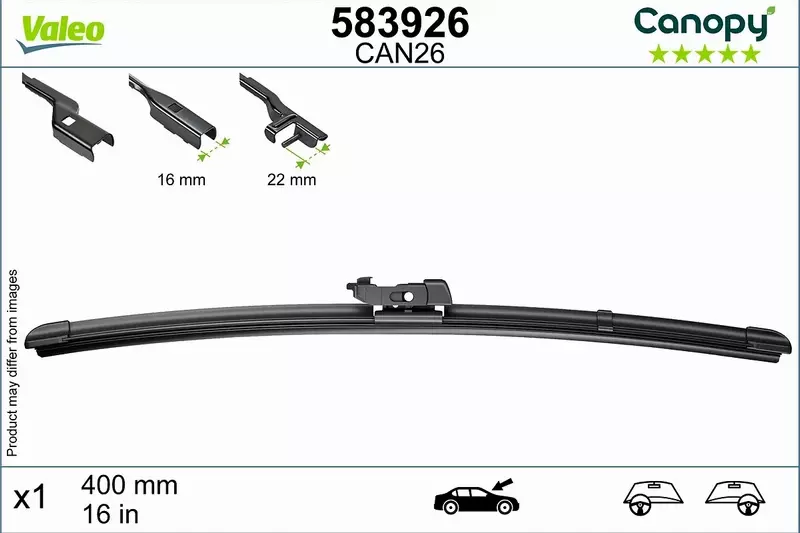 VALEO CANOPY WYCIERACZKI EKO BMW X1 F48 